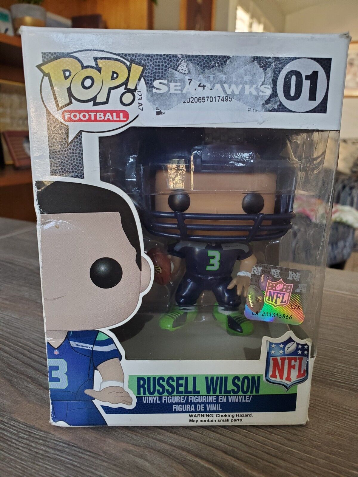 Funko POP NFL: Russell Wilson #01 Seattle Seahawks