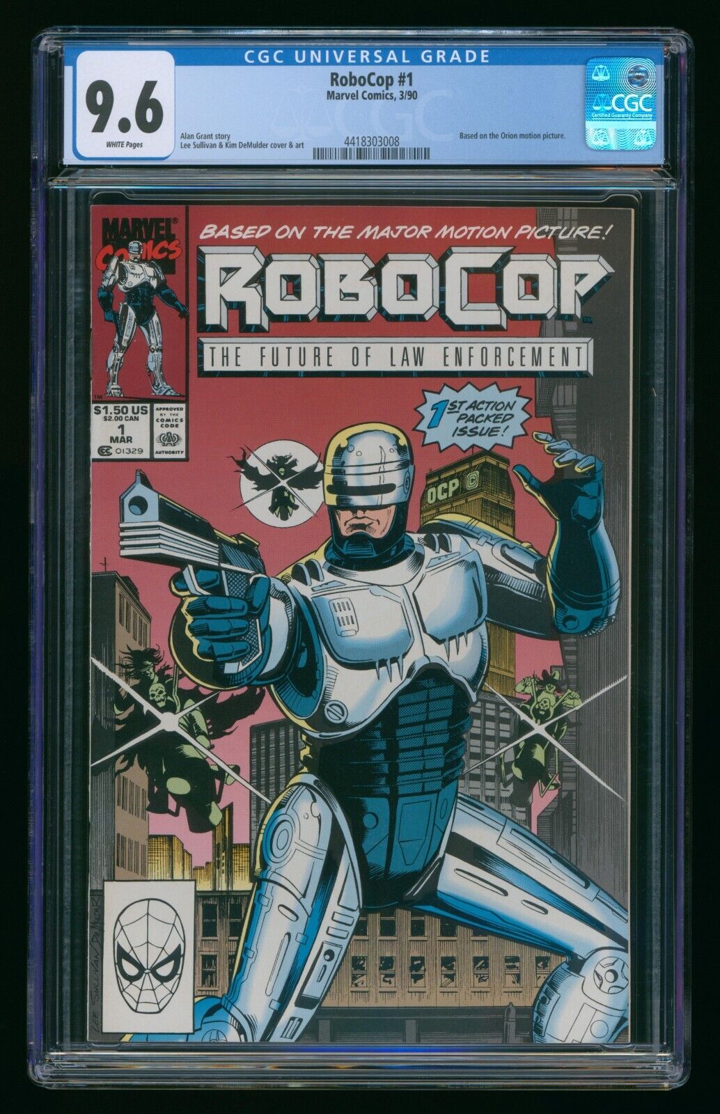 ROBOCOP #1 (1990) CGC 9.6 WHITE PAGES