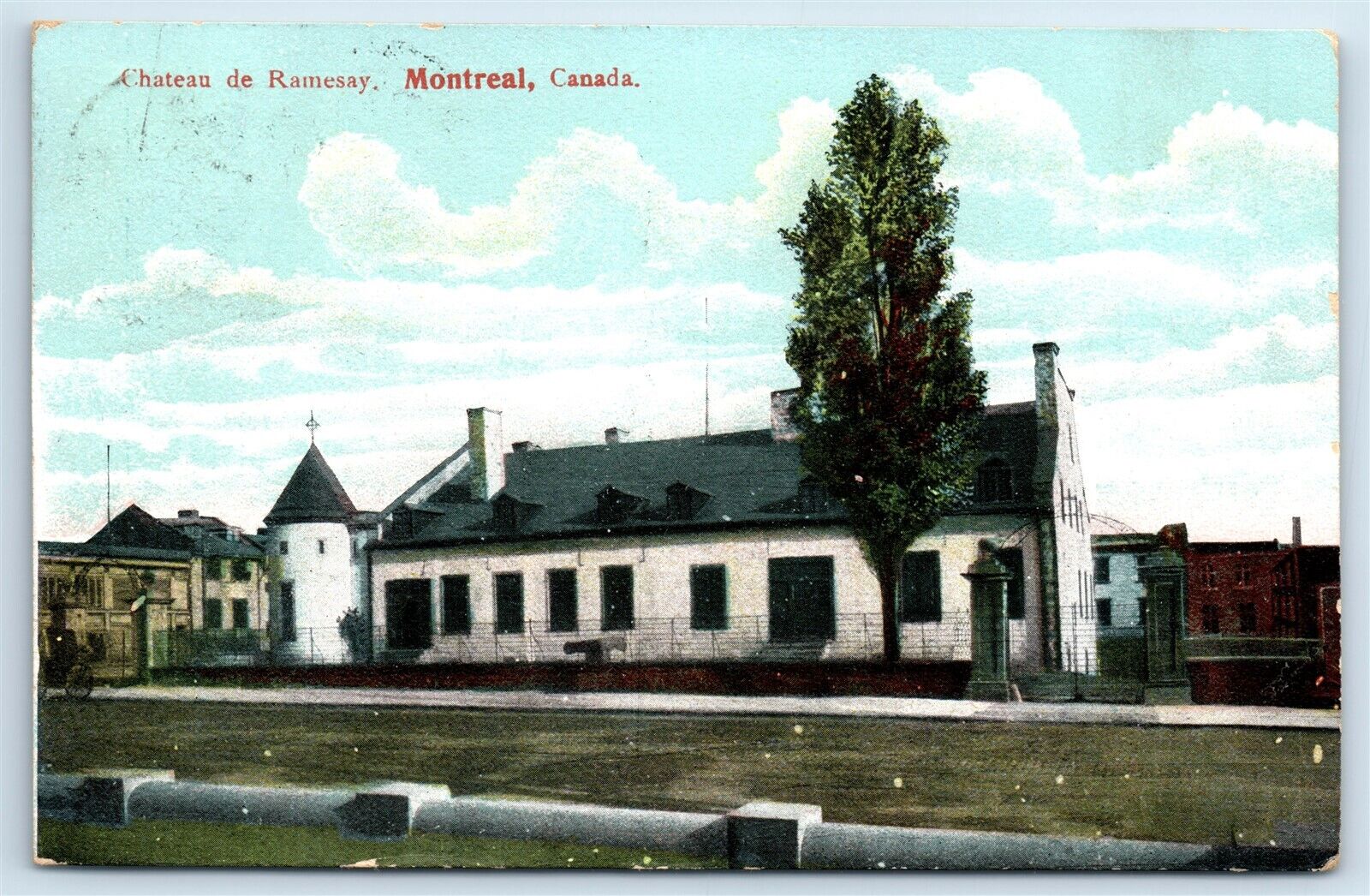 Postcard Chateau de Ramesay, Montreal, Canada 1909 I177