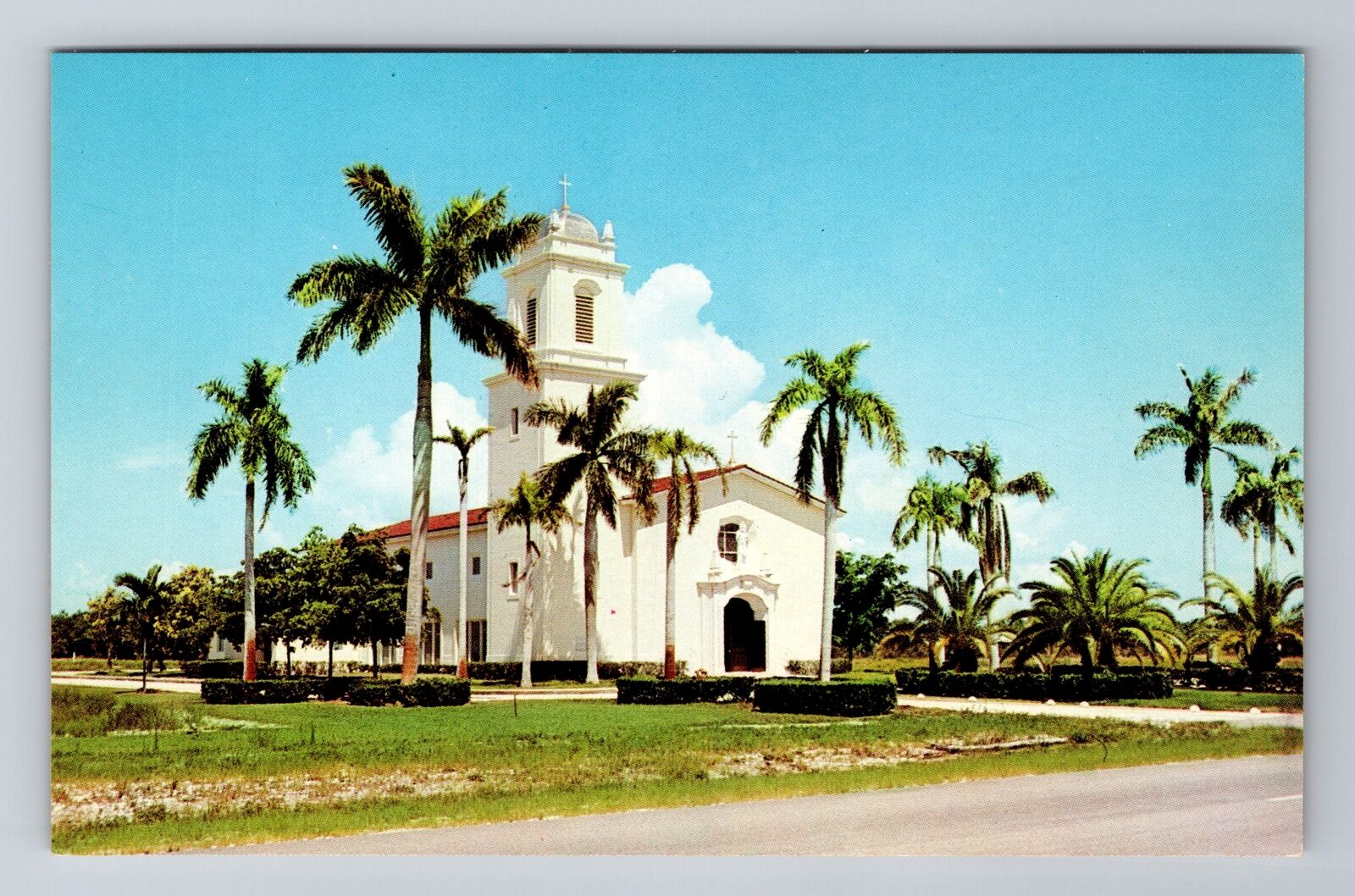 Hobe Sound FL-Florida, St Christophers Catholic Church, Antique Vintage Postcard