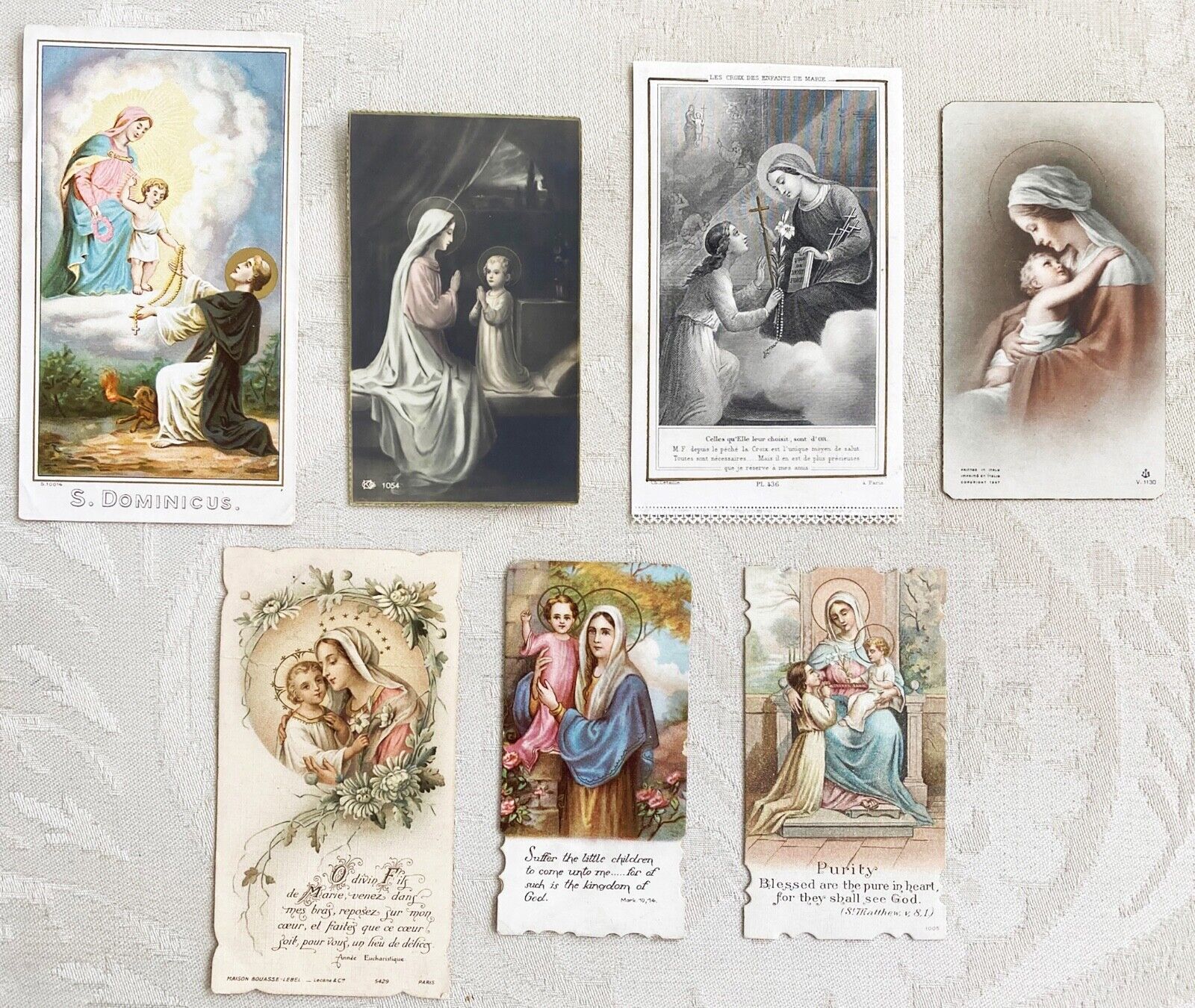 LOT of 7 ANTIQUE BEAUTIES ~ MARY