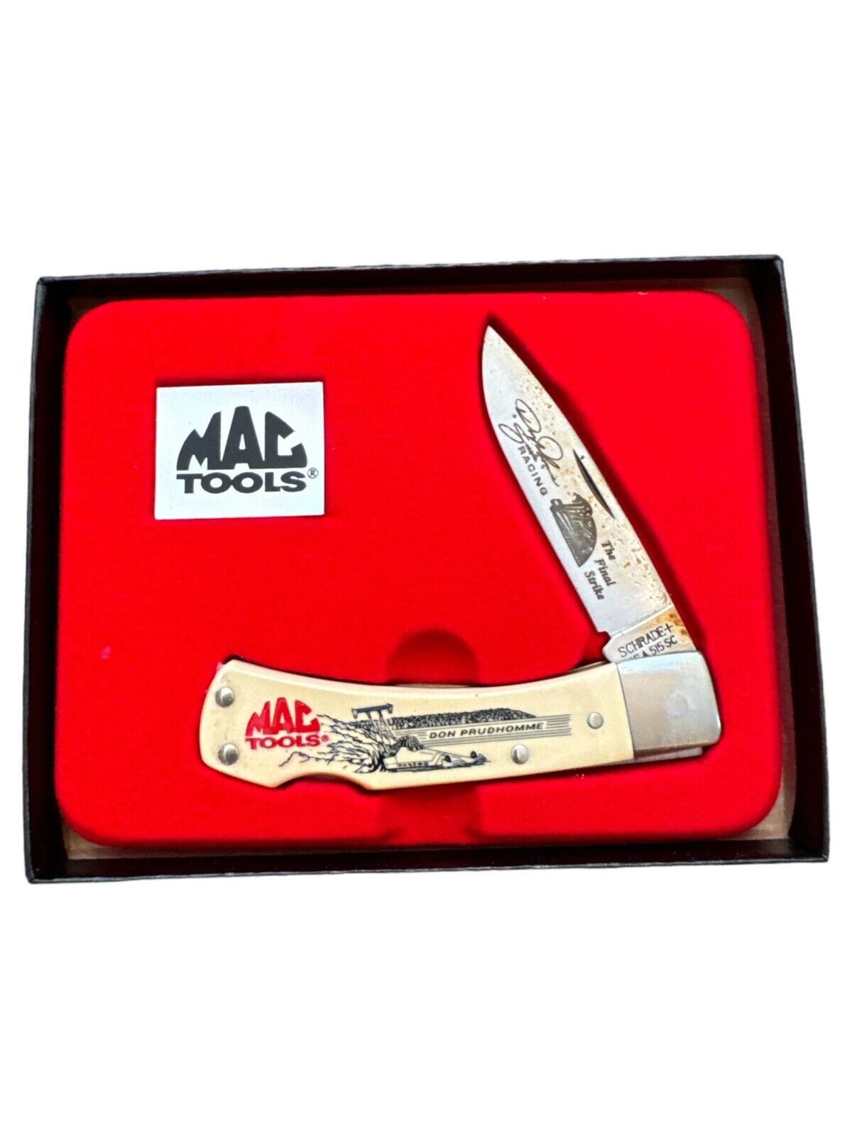 Schrade Cutlery MAC Tools Don Prudhomme Collectible Final Strike Knife