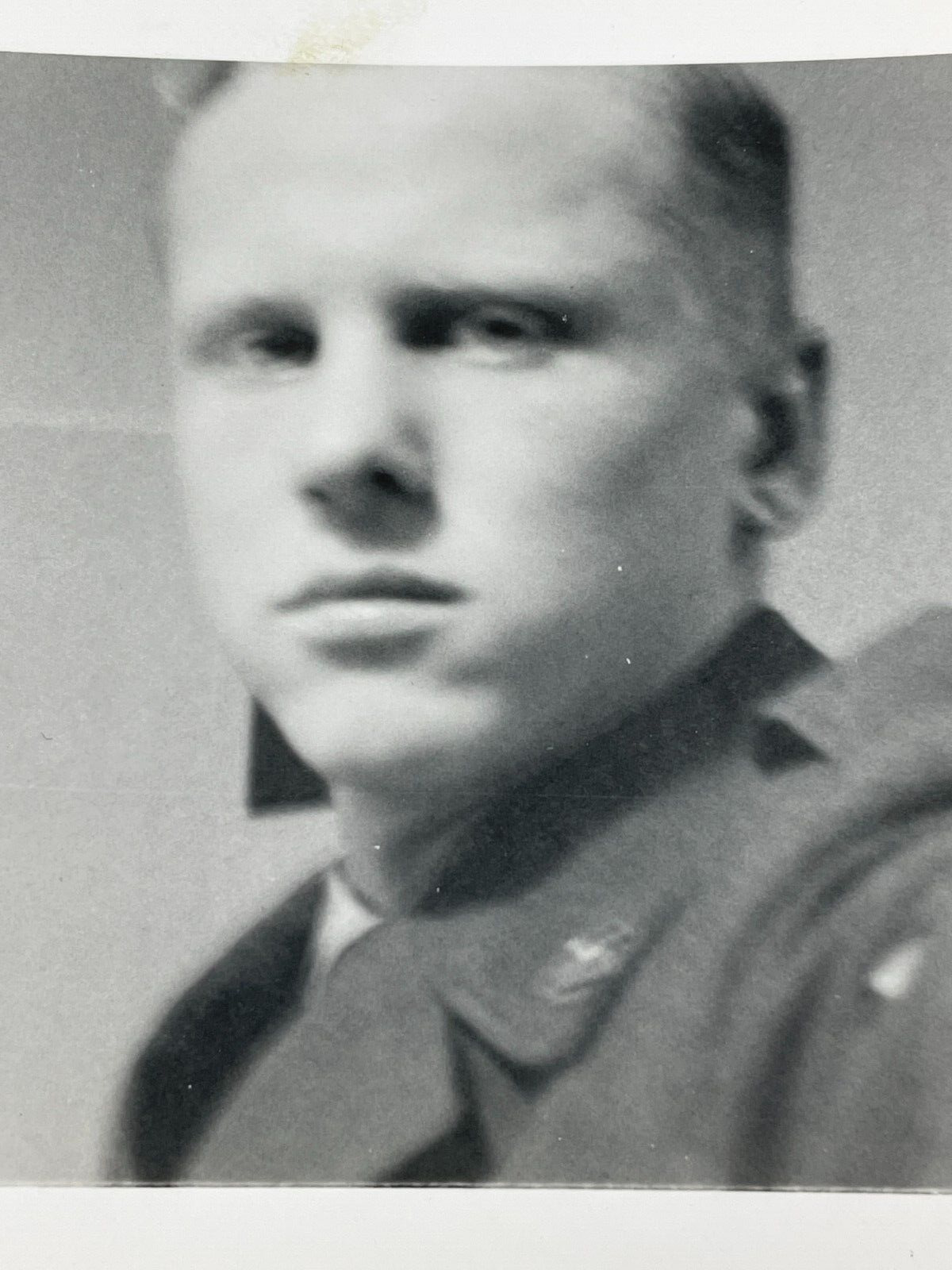 LH Photo Handsome Man Self Selfie Portrait 1950's Attractive Headshot Military