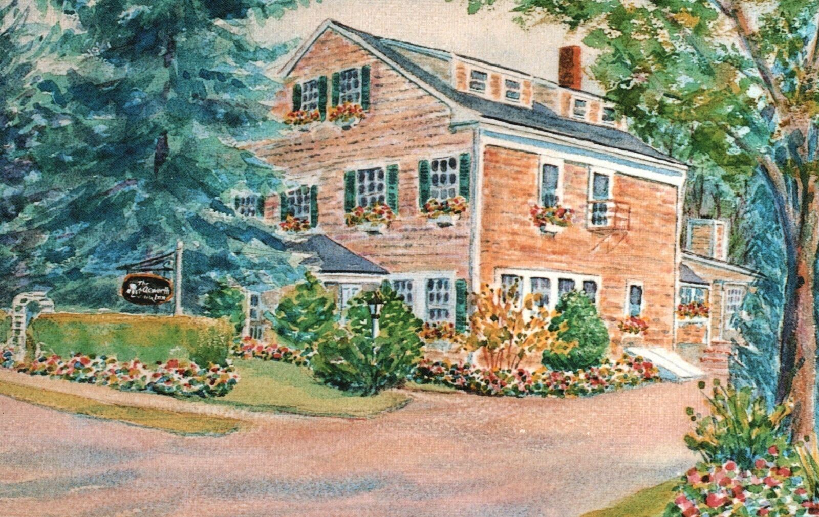 Vintage Postcard 1910's Acworth Inn Building Cummaquid Massachusetts MA