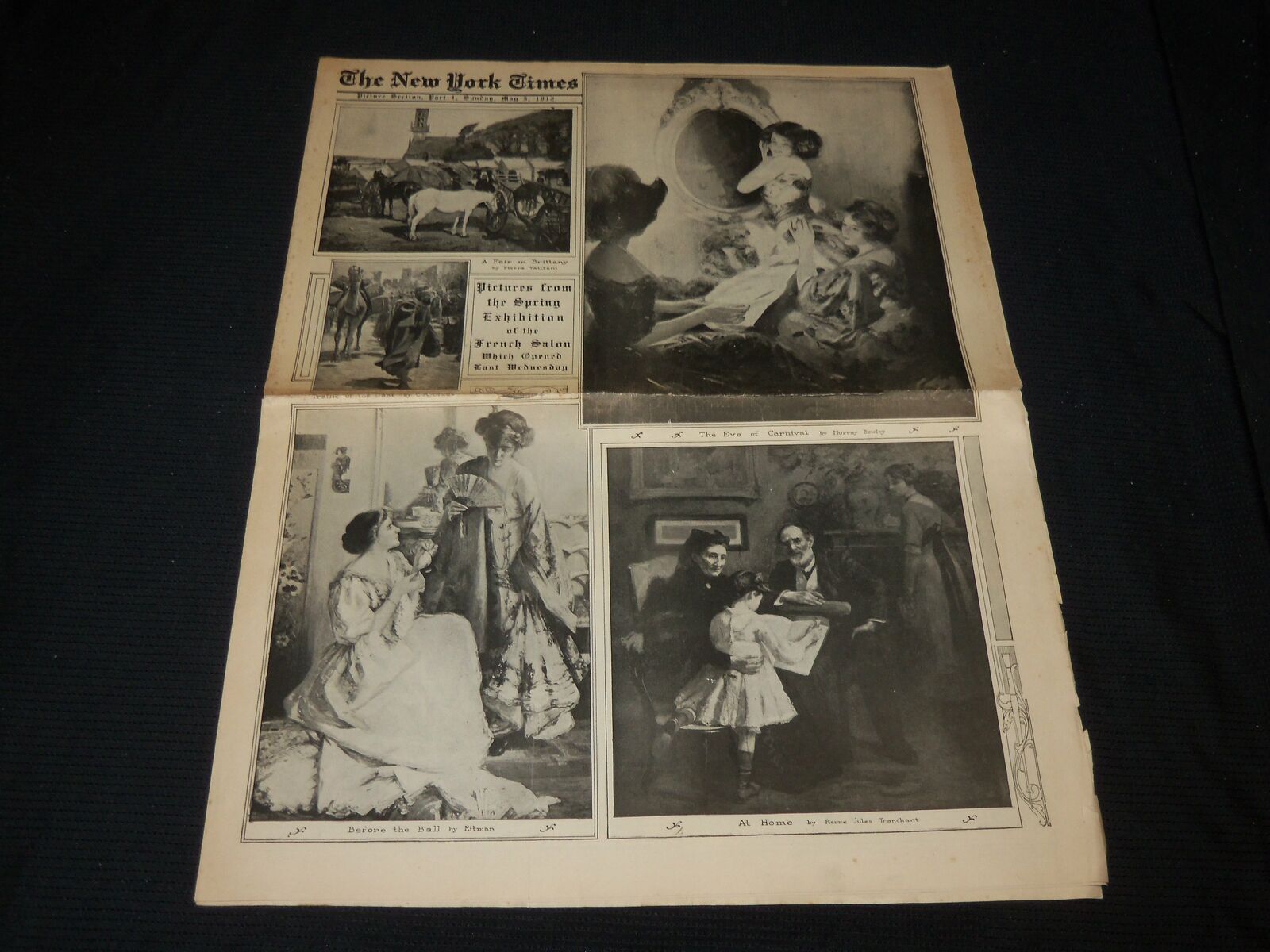 1912 MAY 5 NEW YORK TIMES PICTURE SECTION - FRENCH SALON - NP 5623