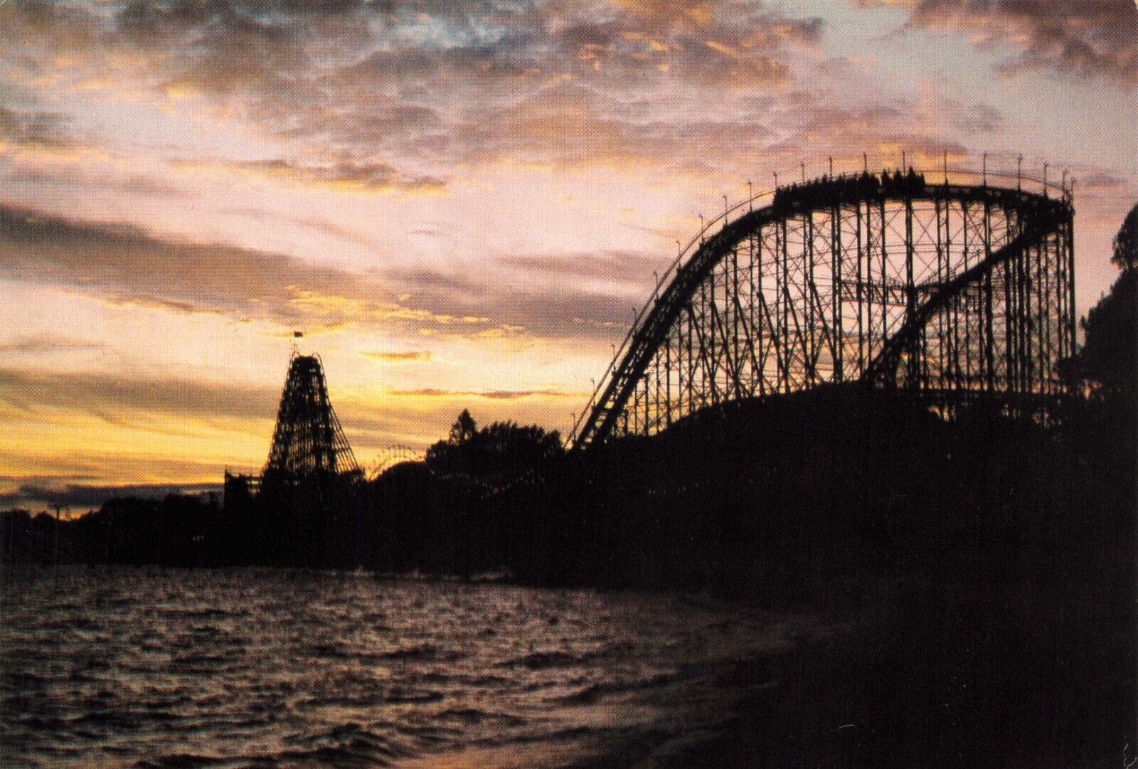 Postcard Canada Ontario Crystal Beach Amusement Park Roller Coaster Closed 1989