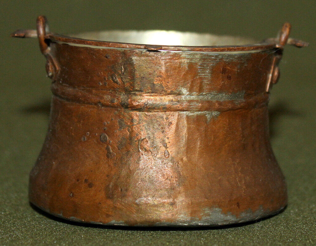 Vintage small hand made folk copper vessel cup