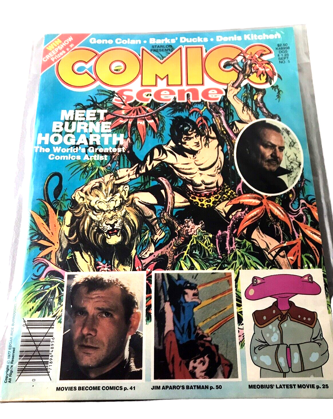 1981 Starlog Presents COMIC SCENE Magazine No 5 Sept TARZAN Edgar Rice Burroughs