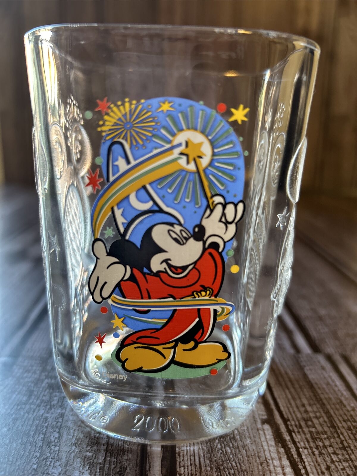 2000 McDonald\'s Walt Disney World Mickey Mouse Wizard Glass Cup (Fantasia)
