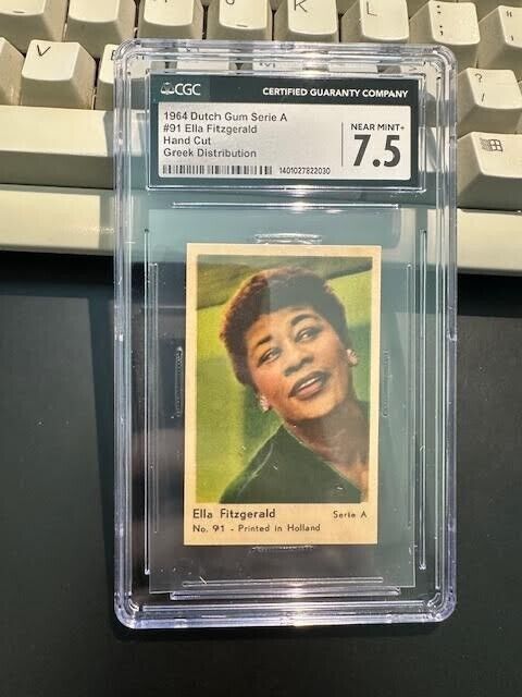 1965 Dutch Gum HB Set Ella Fitzgerald #HB13 CGC 7.5 NM+