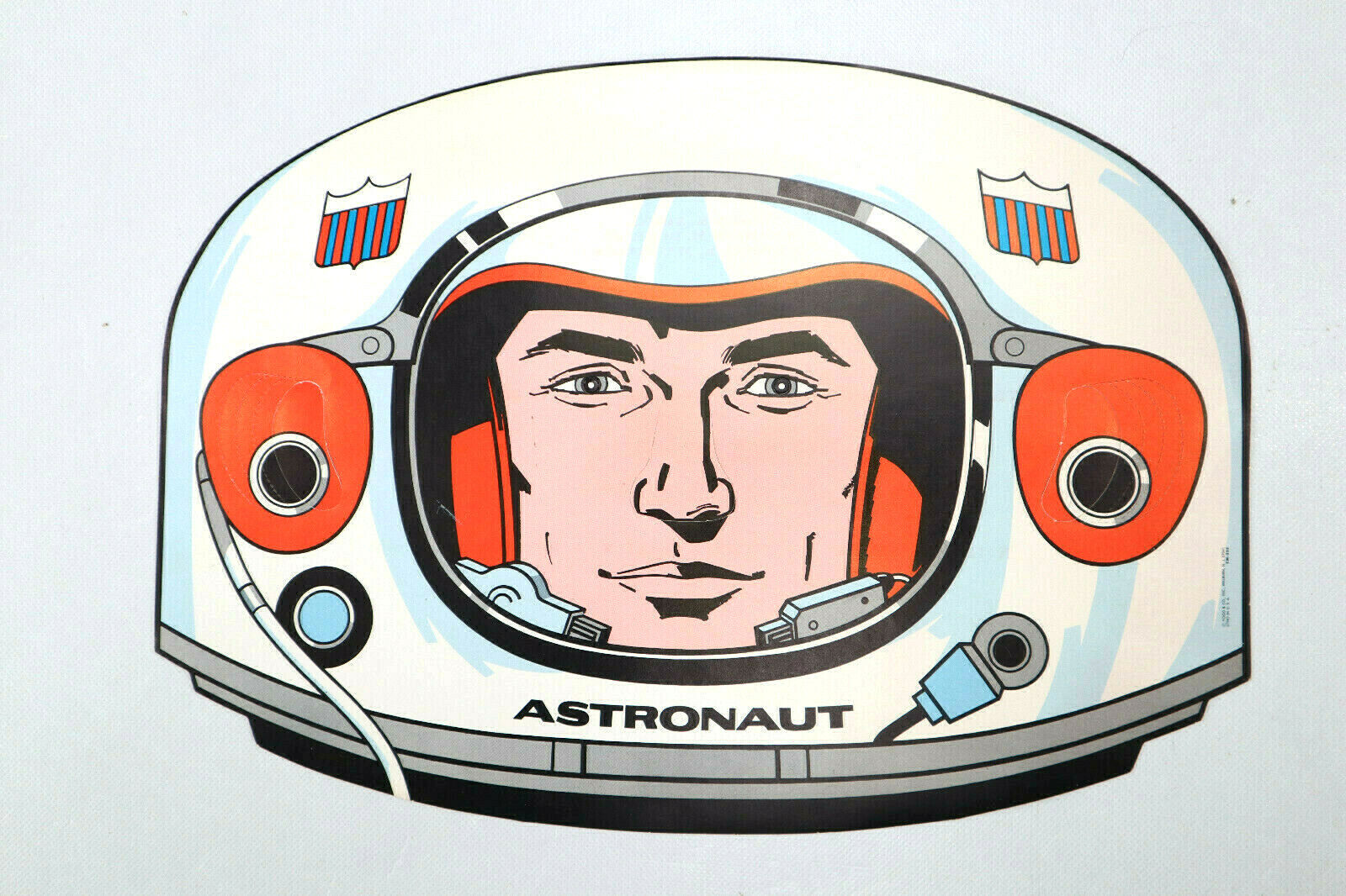Vtg Kaphan\'s Kids Menu Houston Tx Apollo Astronaut Paper Mask Astroworld 1977