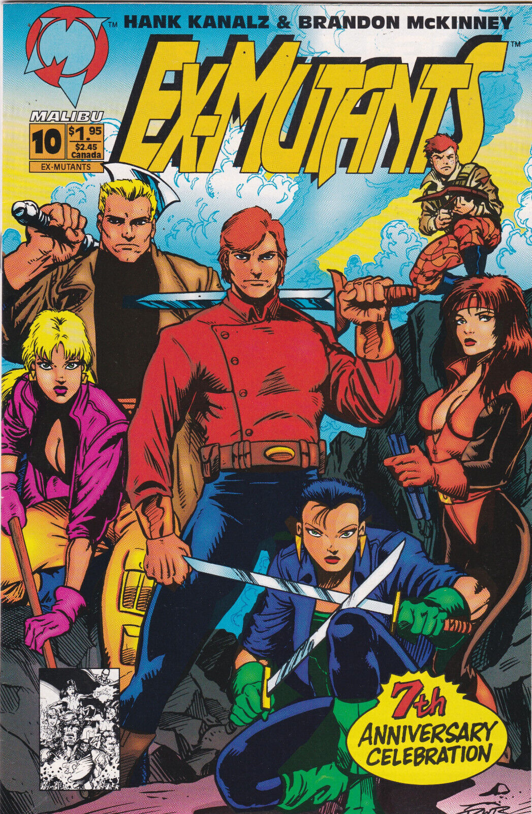 Ex-Mutants #10, Vol. 2 (1992-1994) Malibu Comics,High Grade