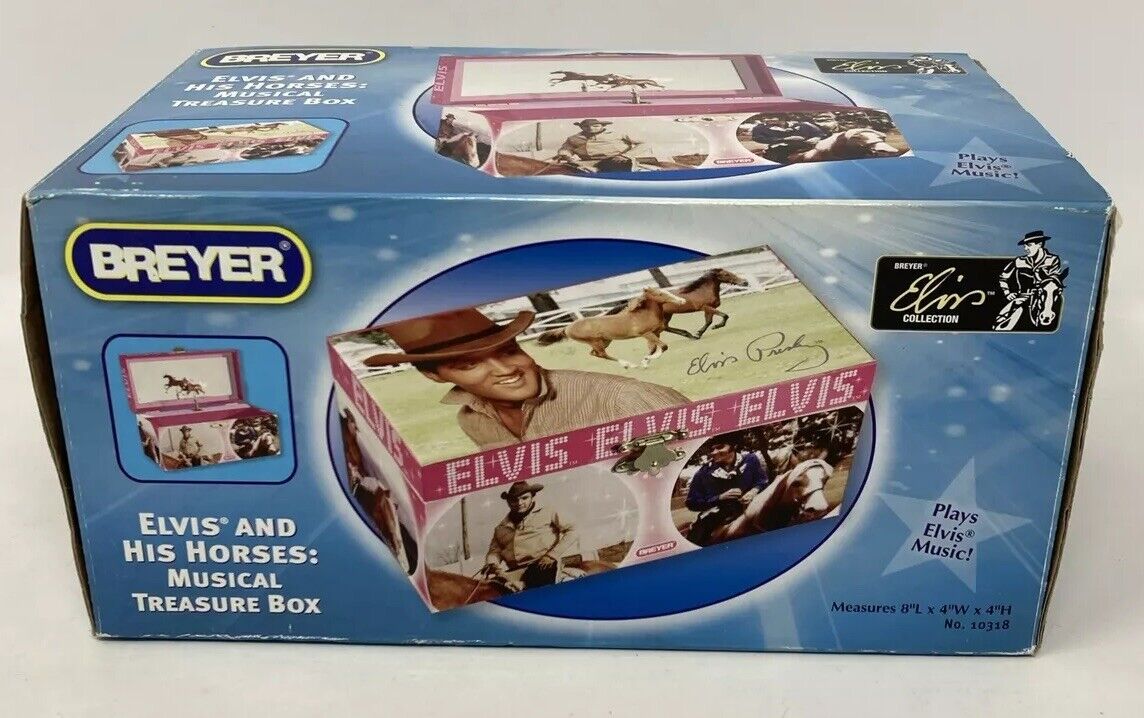 Retired Breyer Elvis Presley and His Horses Musical Treasure Box Music Box HTF
