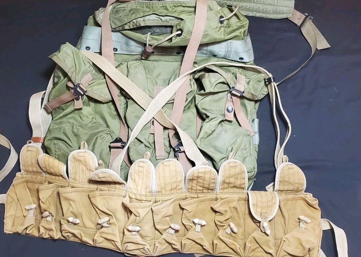 Rare 1969 Vietnam Military Army Tropical Rucksack Jungle With X Frame TrentonMfg