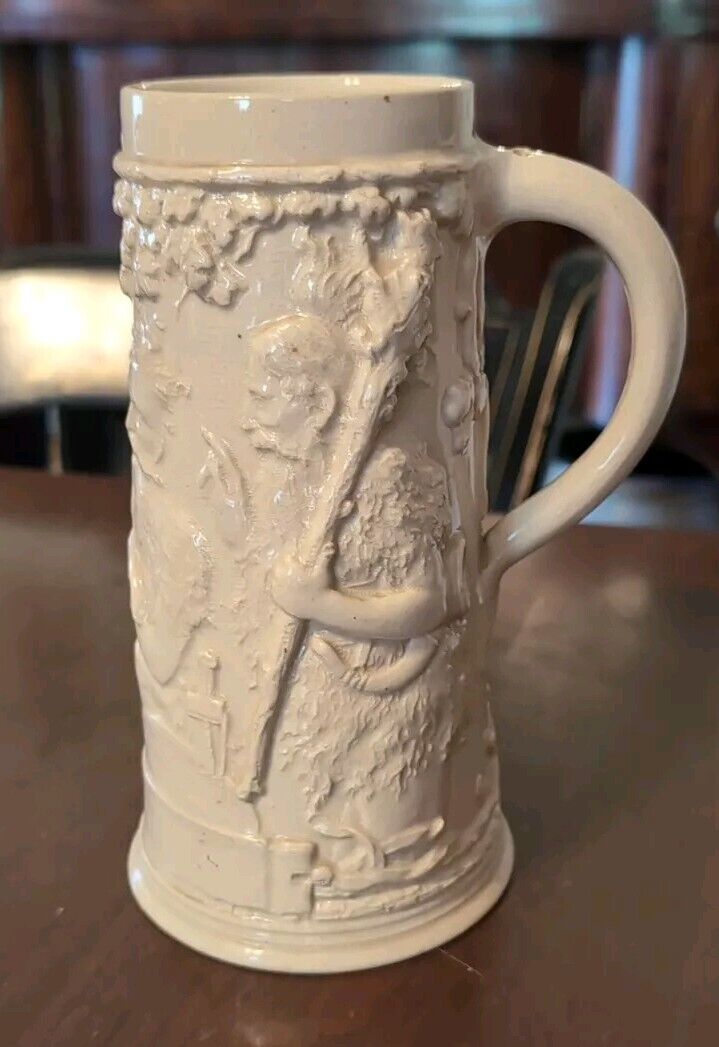 Antique German Toastmasters Stein Relief Molded False Size Marked Germany 