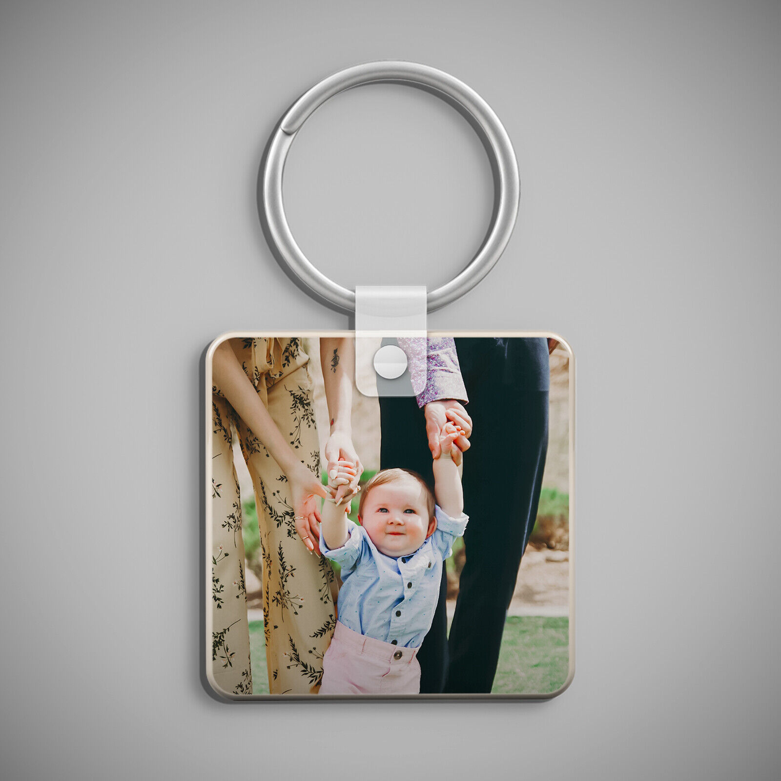 Personalized Custom Keychain Photo Picture Text Image Couple Keyring Gift Us