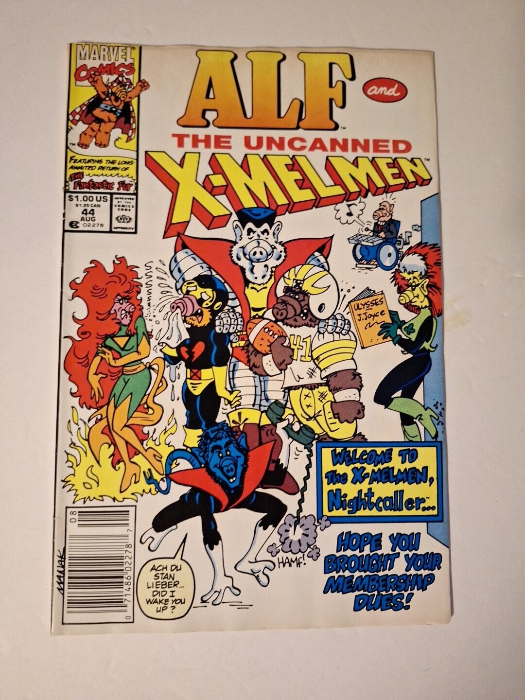 Alf Comics - Issue #44 - The Uncanned X-Melmen (Marvel Comics) X-Men parody