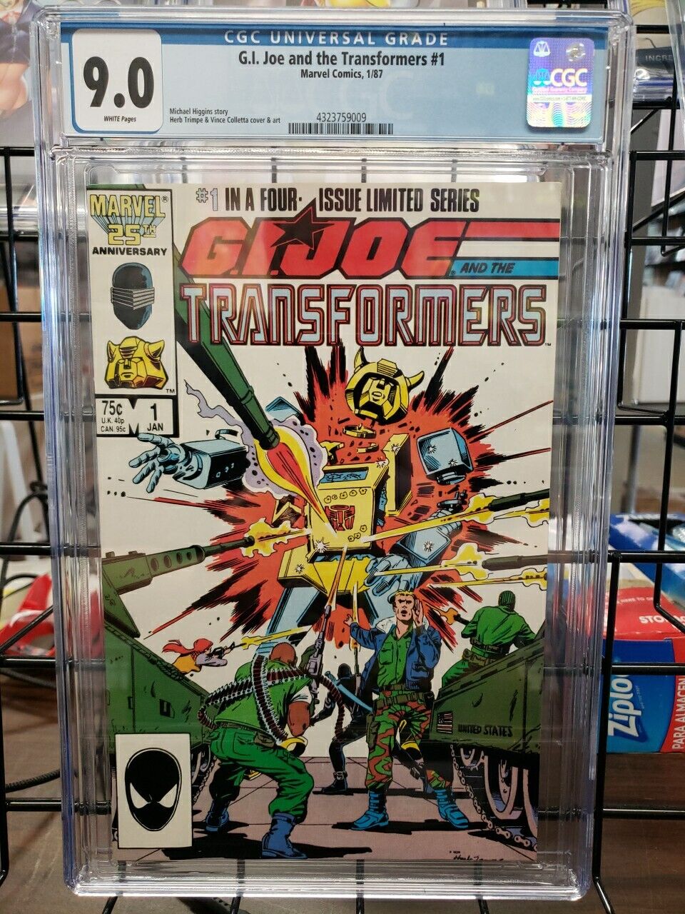 G.i. Joe and The Transformers #1 CGC 9.0 Marvel Comics 1987