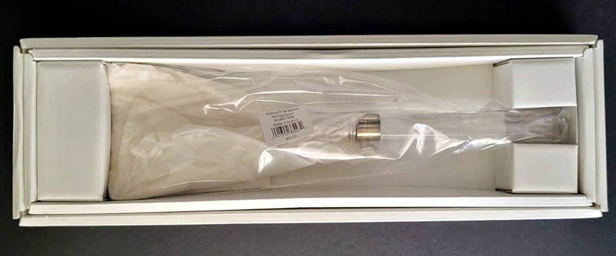 Lenox Ovations Clear Acrylic & Stainless Steel Serving Spoon New In Box