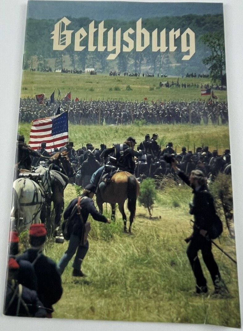 Vintage 1995 Gettysburg Guide Information Tour Center Map Travel Brochure Book