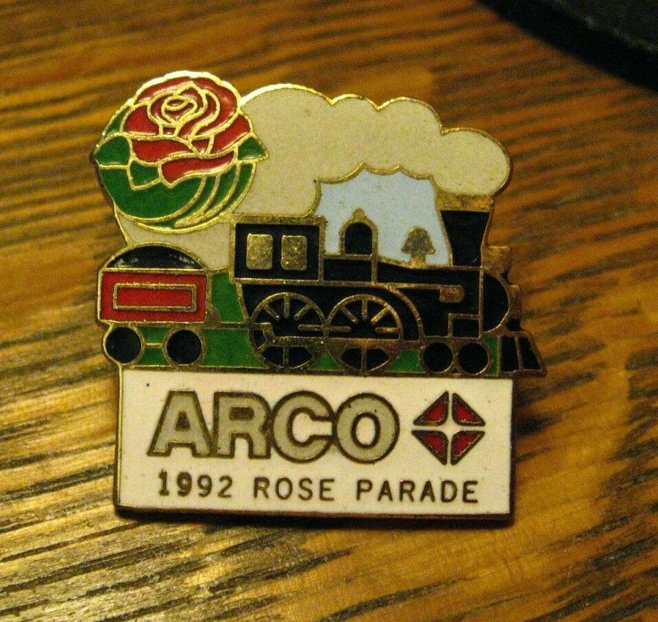 ARCO 1992 Rose Parade Lapel Pin - Vintage Atlantic Richfield Company Pasadena CA