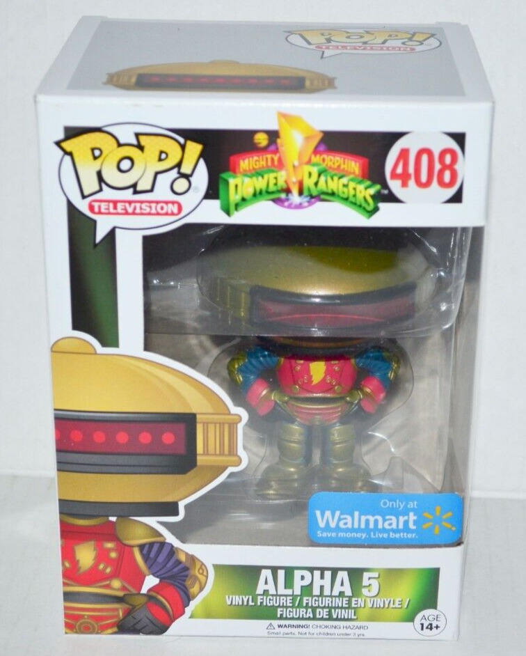 Funko POP TV Mighty Morphin Power Rangers Alpha 5 #408 Walmart Exclusive MINT🔥