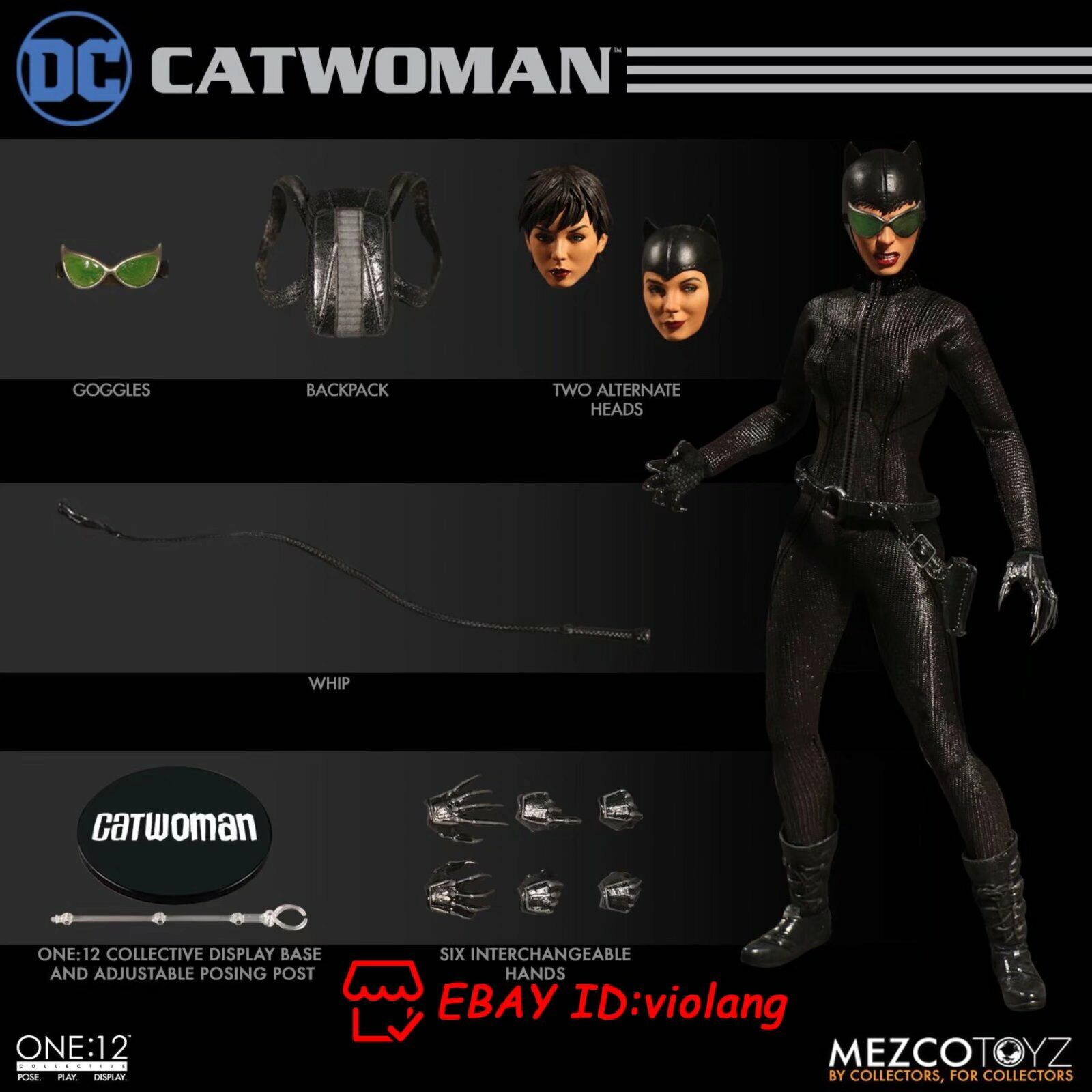 Mezco Toyz One 12 DC Catwoman Collectible Articulated Action Figure In Stock