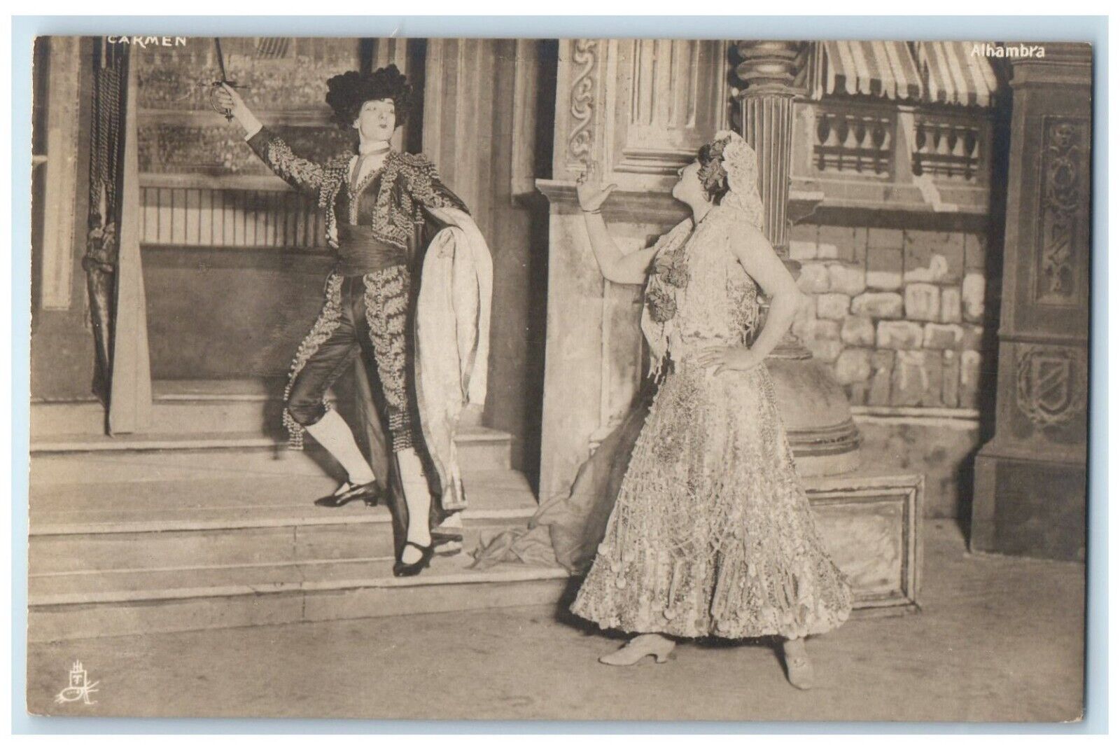 c1910's Carmen Alhambra Theater RPPC Photo Tuck's Unposted Antique Postcard