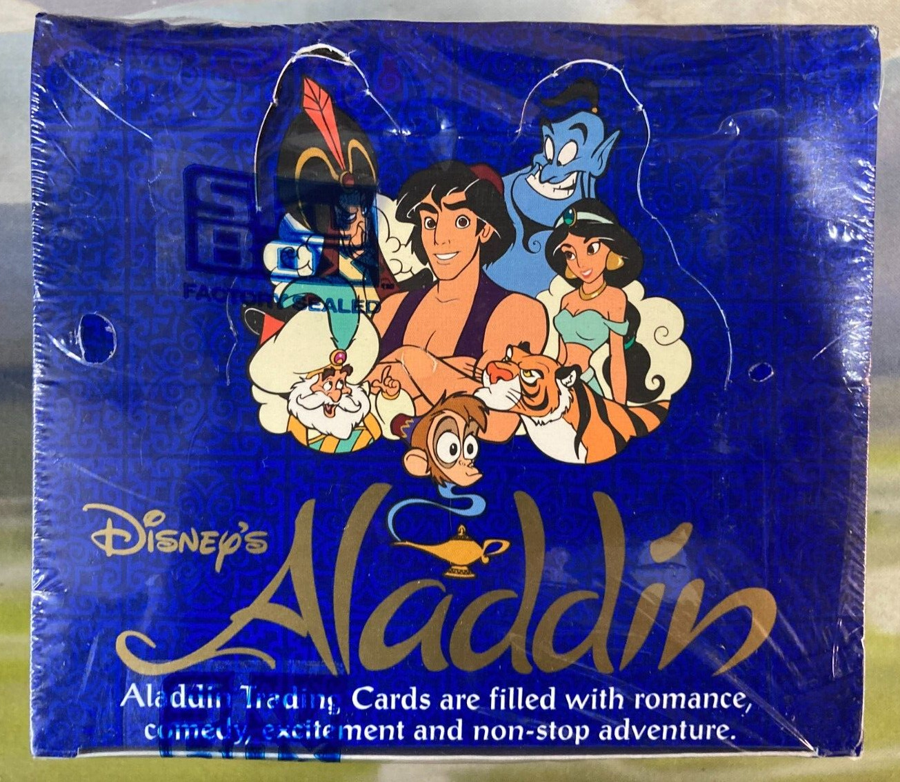 1992 Disney’s Aladdin Trading Cards Sky Box, Full Sealed Box