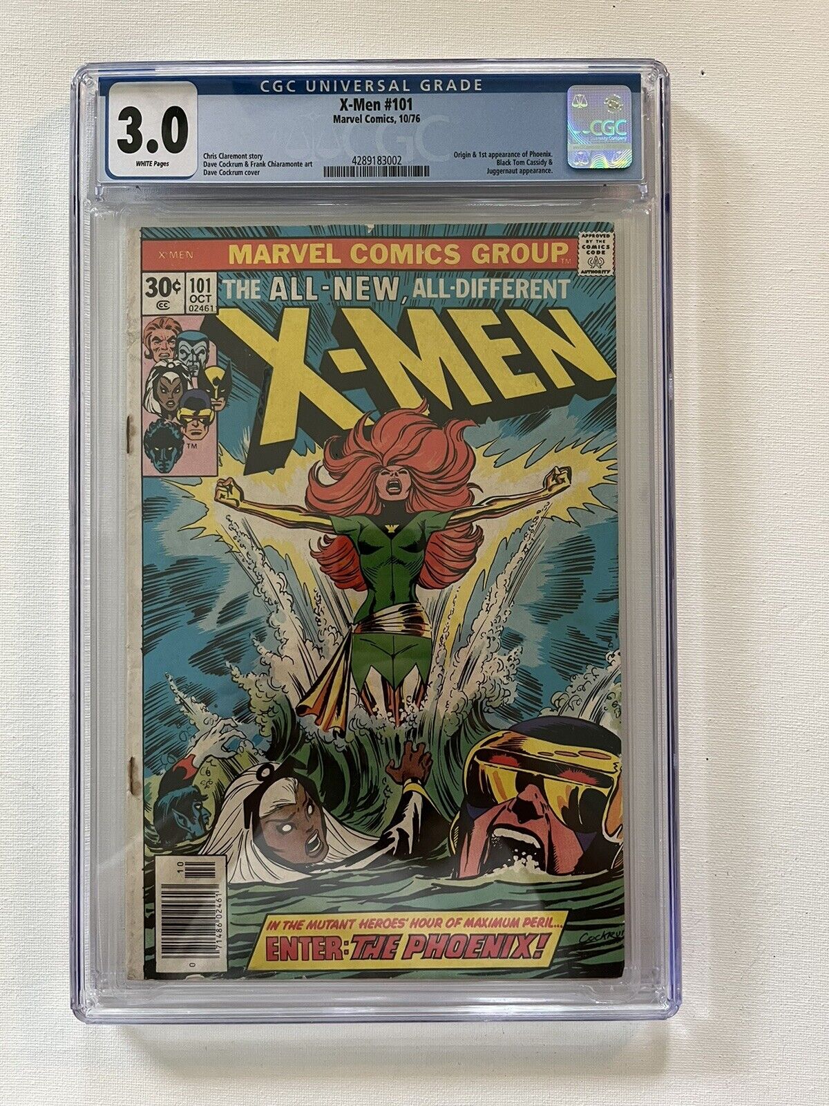 Uncanny X-Men #101 CGC 3.0 Newsstand 1976 Marvel - Origin and 1st App. Phoenix