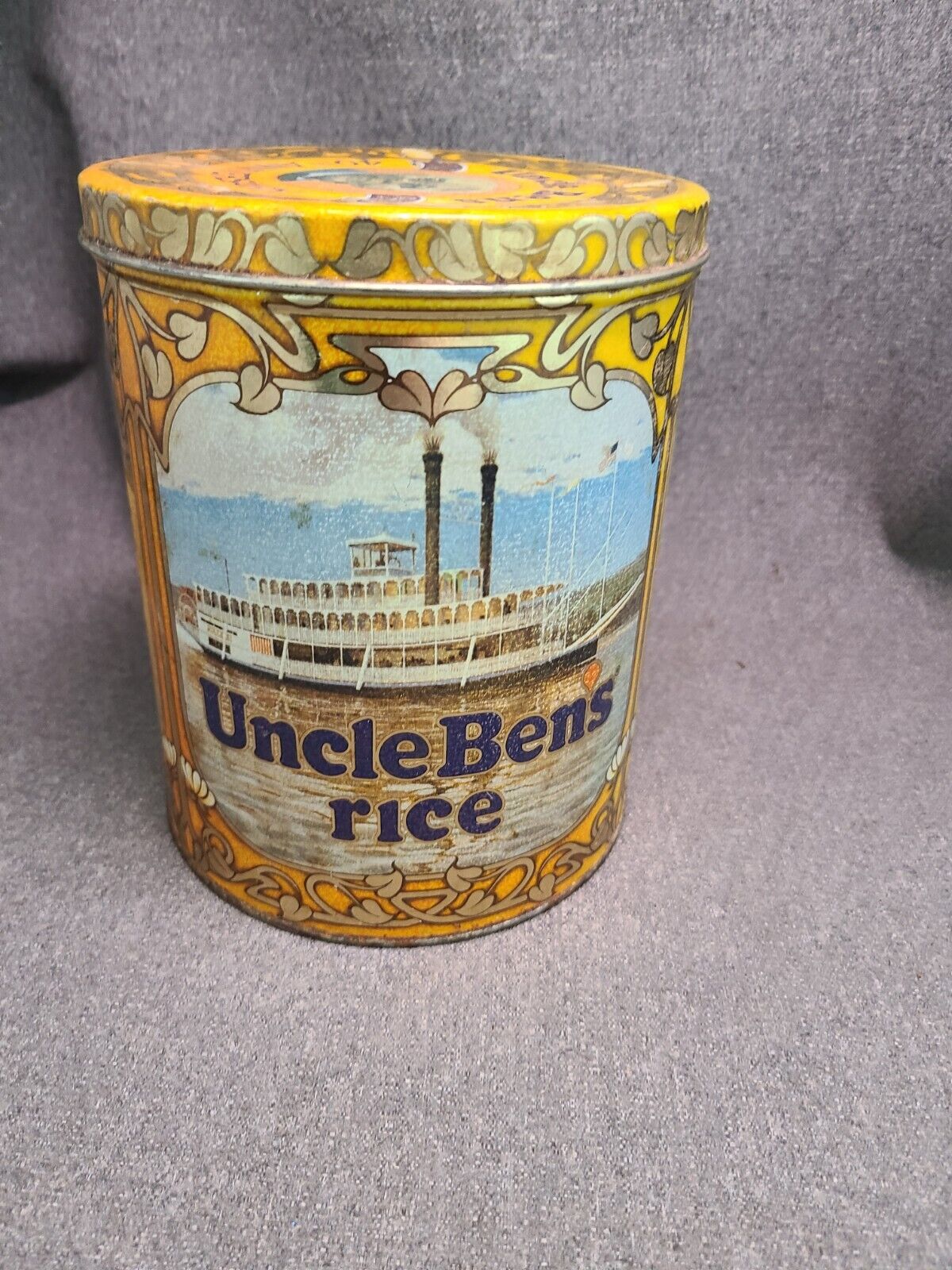  1983 Uncle Ben’s Brand 40th Anniversary Rice Tin,  Empty 
