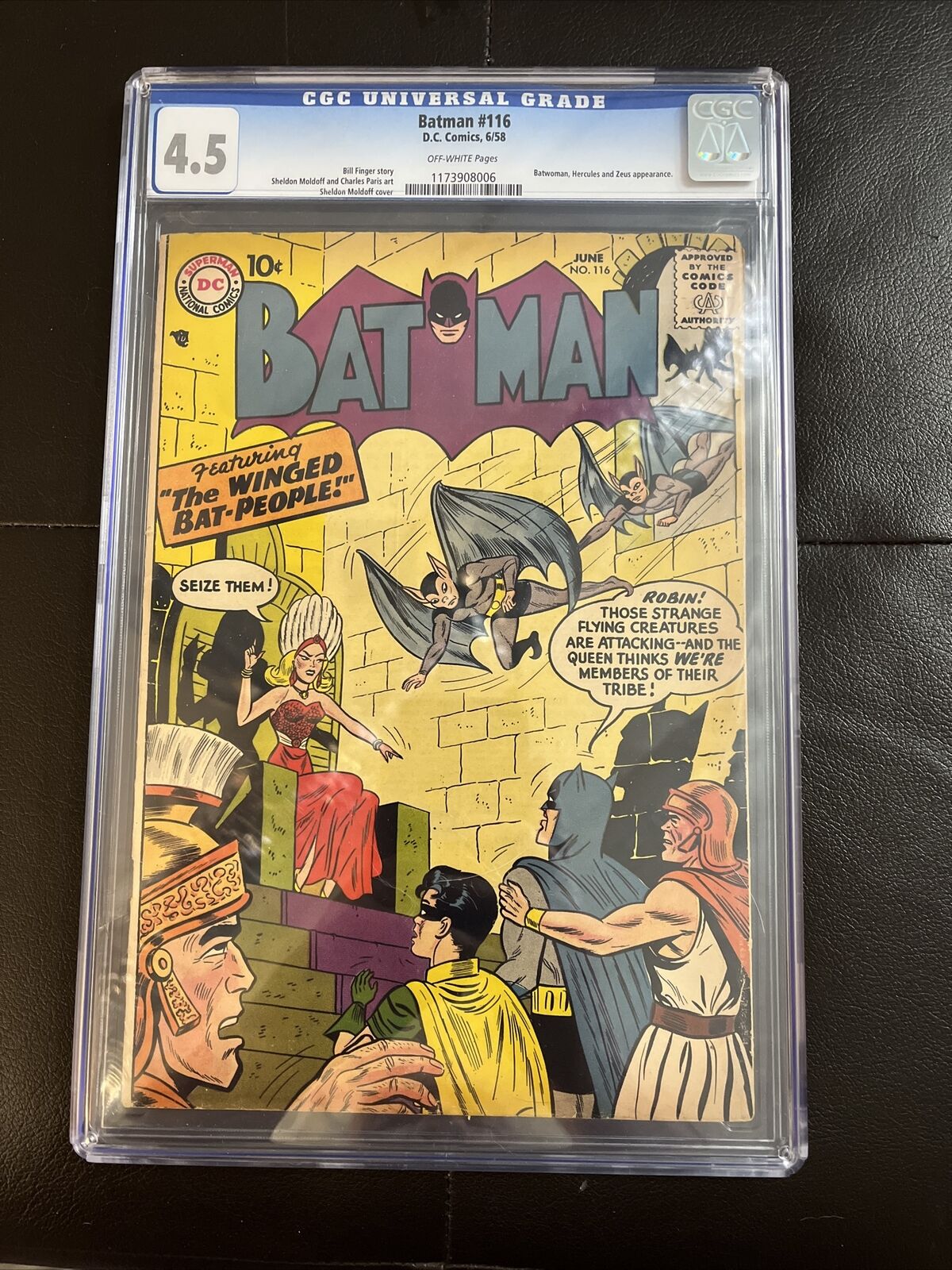 BATMAN #116 CGC 4.5 June 1958 Silver Age “The Winged Bat-People