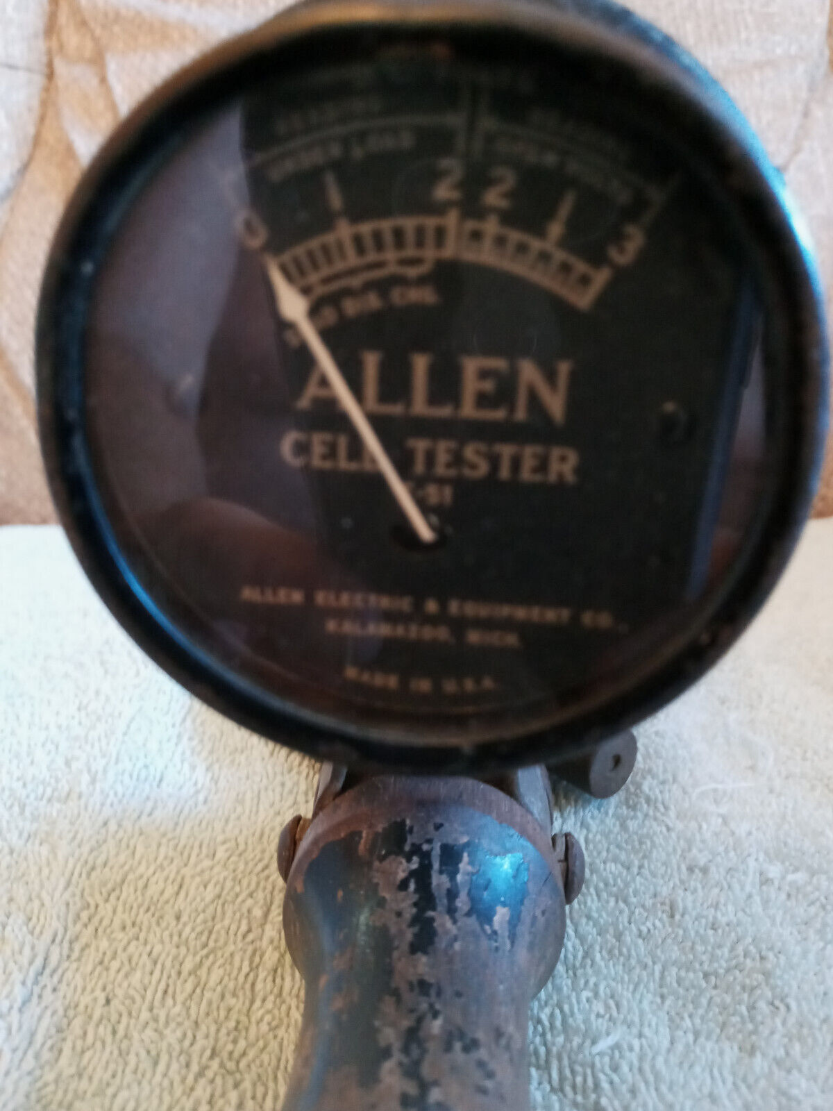 Vintage Allen Electric & Equipment Model E-51C Battery Cell Tester