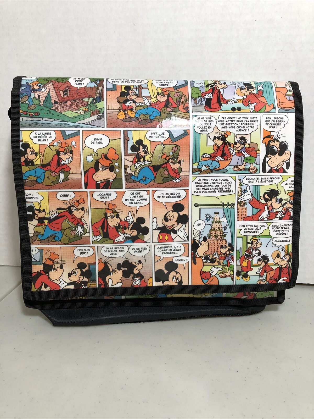 friends international French comic  strip disney purse 9”X11”