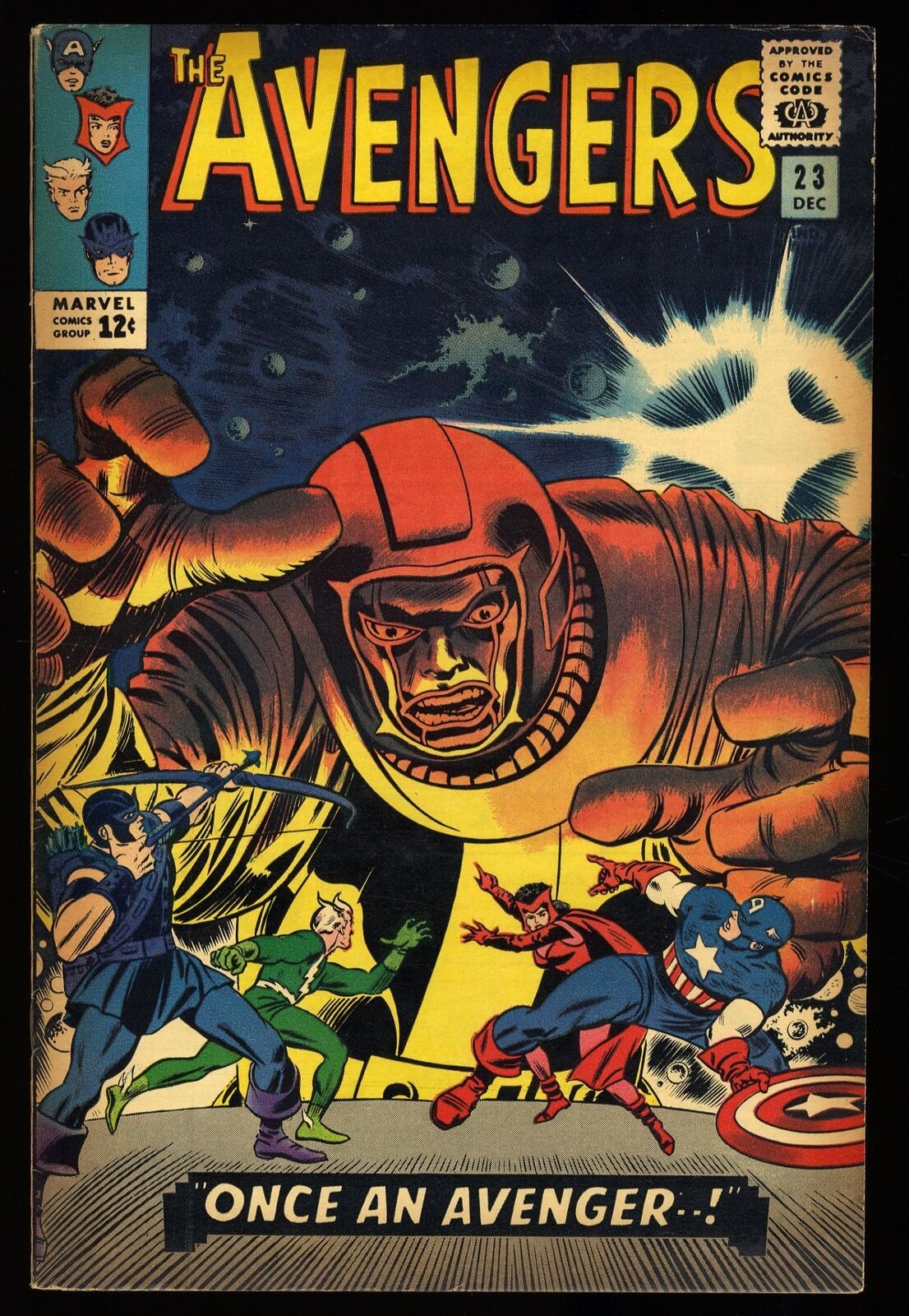 Avengers #23 FN- 5.5 Kang 1st Appearance Ravonna Renslayer Romita Marvel 1965