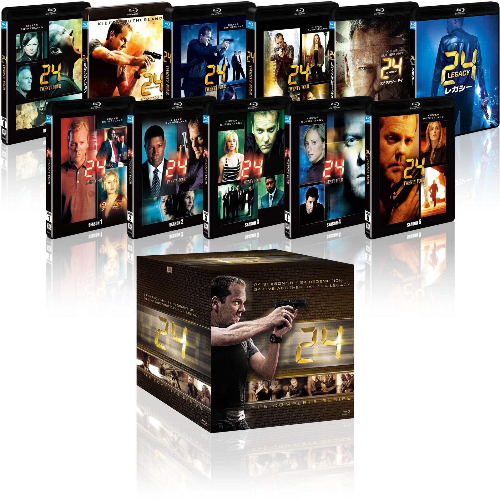 24 Twenty Four Series 1-8 Complete Collection 49 Discs Box Set Blu-ray