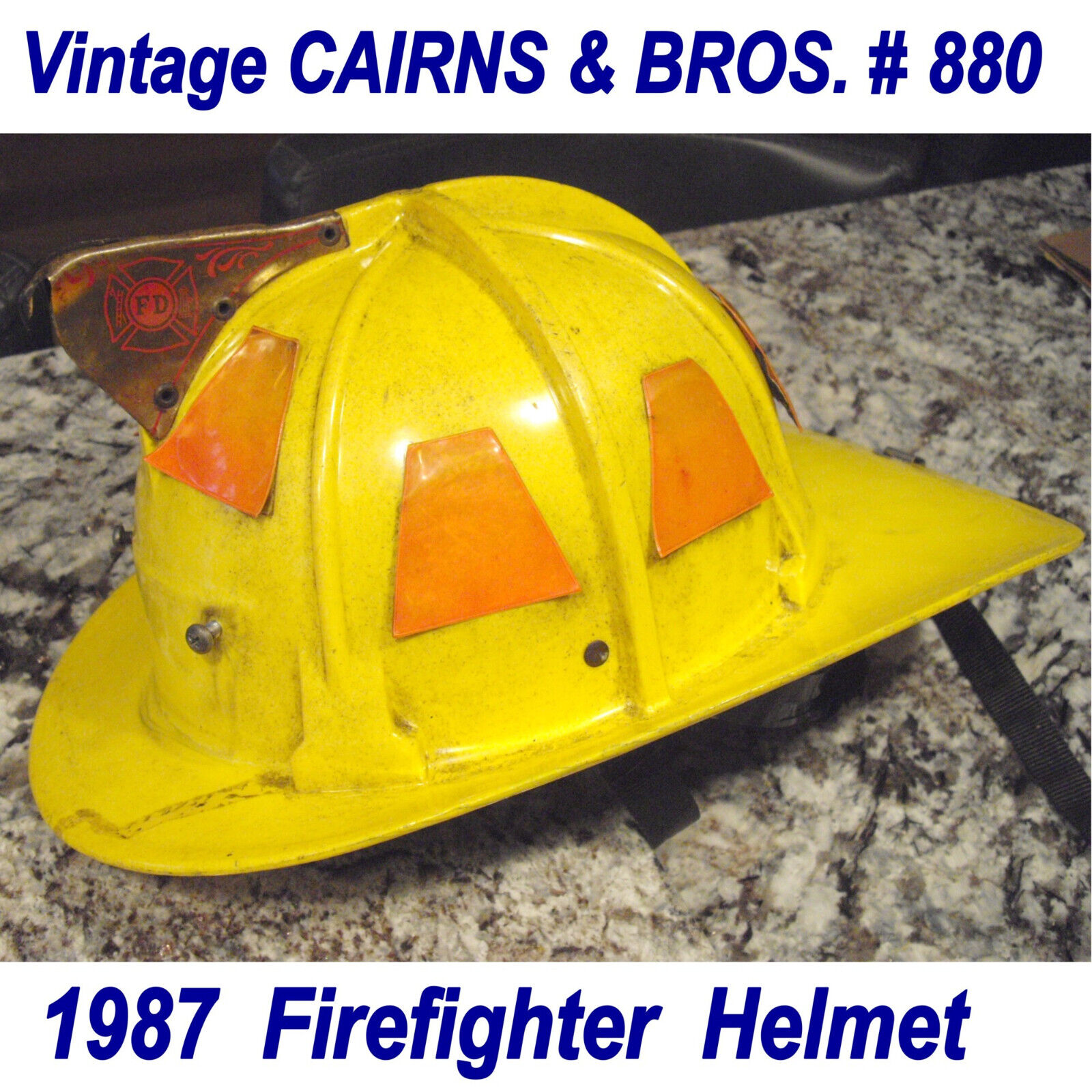 Vintage Cairns & Bro _880_ Fire Helmet_ Firefighters Gear_ Good VTG Cond_ AS IS