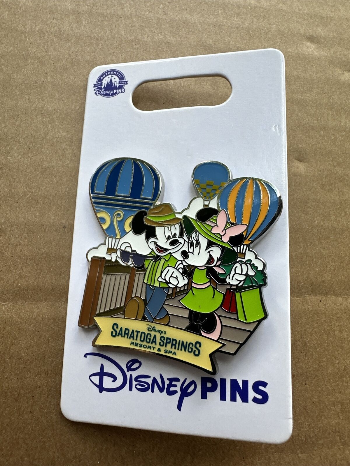 2024 Disney Parks Saratoga Springs Mickey & Minnie Mouse Open Edition OE Pin