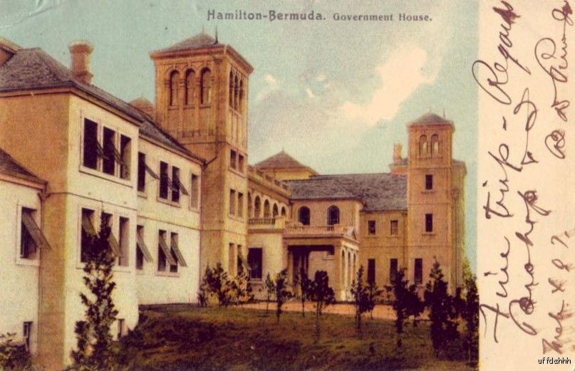 PRE-1907 HAMILTON BERMUDA GOVERNMENT HOUSE 
