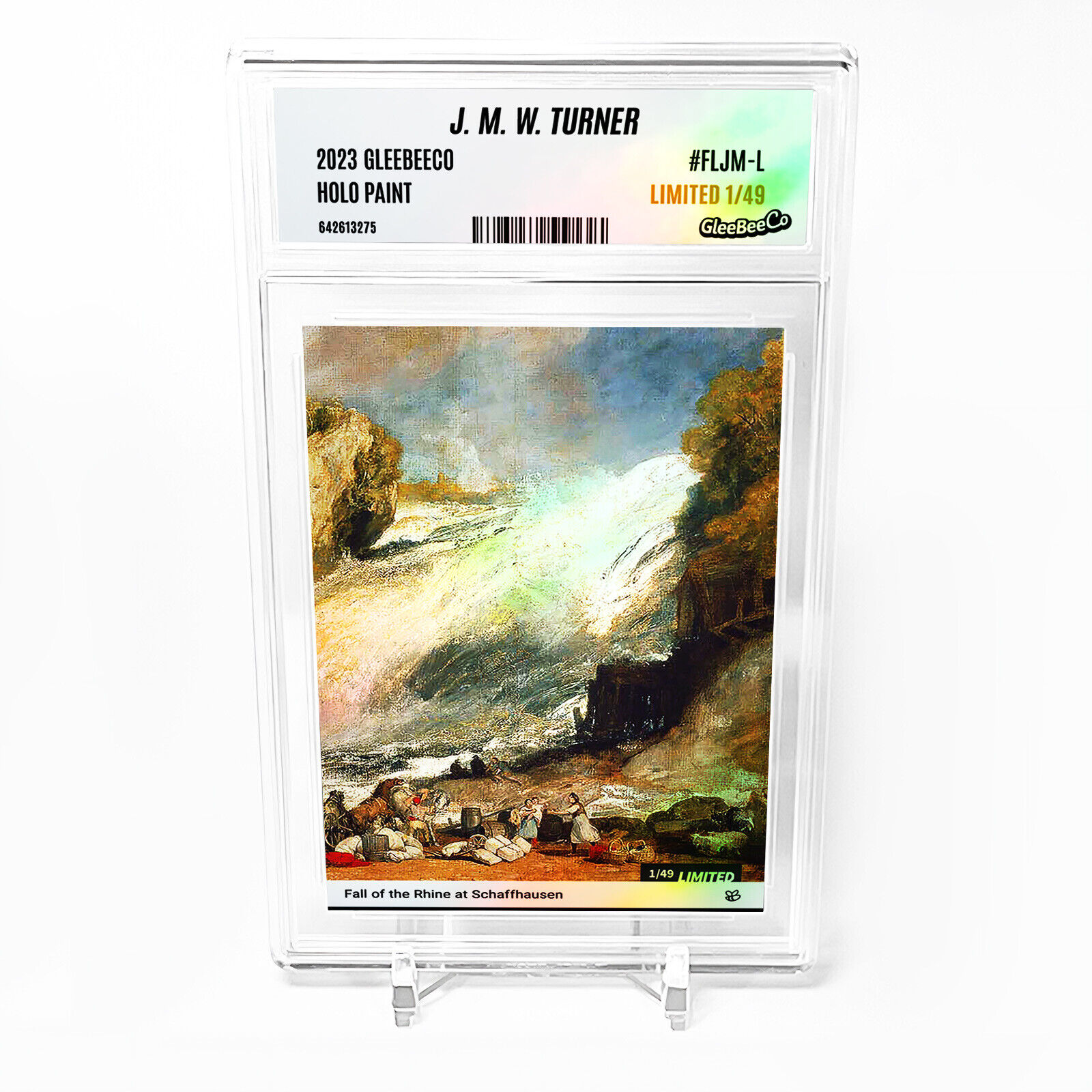 FALL OF THE RHINE AT SCHAFFHAUSEN (J. M. W. Turner) Card GleeBeeCo #FLJM-L /49