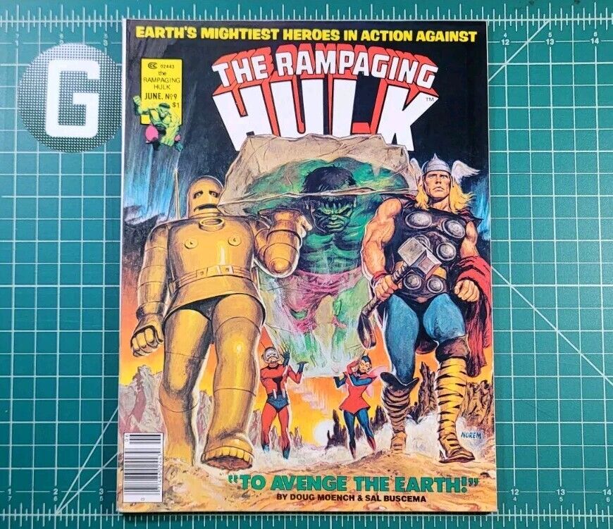 Rampaging Hulk #9 (1978) NM Marvel Comics Magazine Moench Buscema Iron Man Thor 