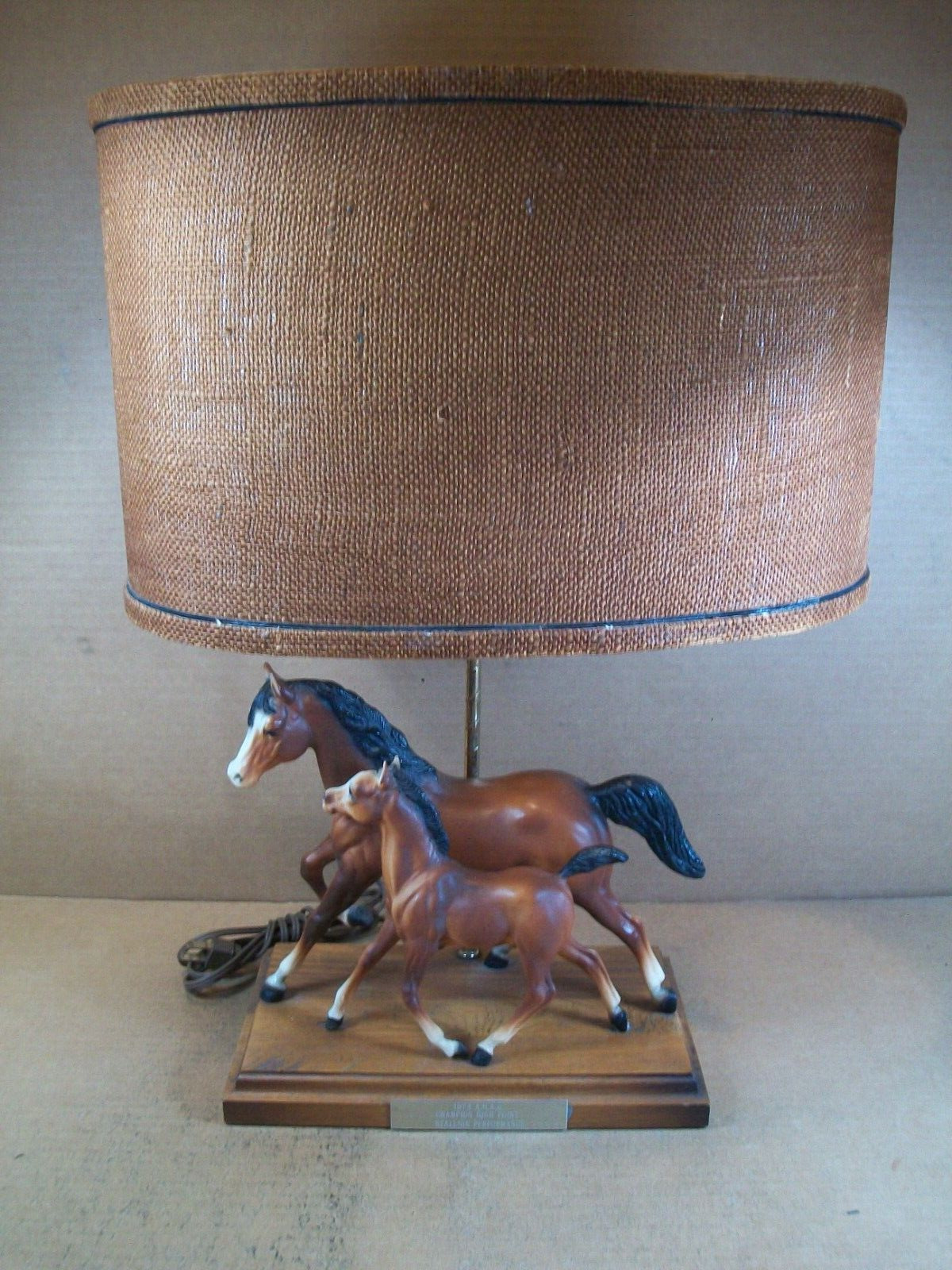 1974 A.H.A.O. Champion High Point Stallion Performance ~ Table Lamp ~ 22