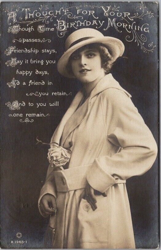 1917 England RPPC Photo Postcard \