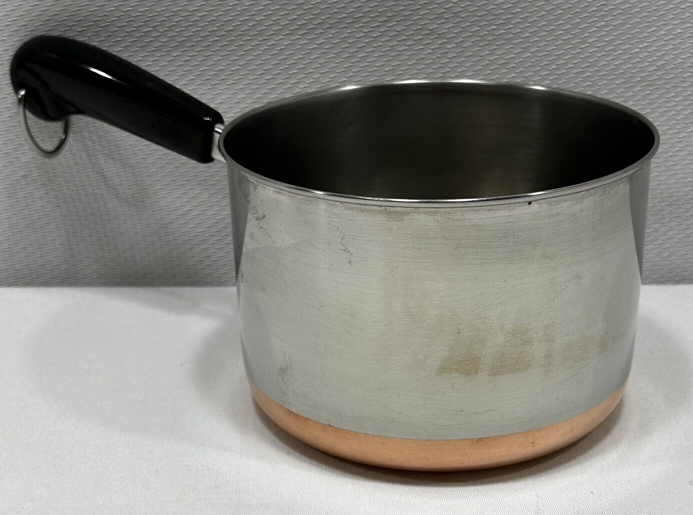 Vintage Revere Ware 2-Quart -78 Sauce Pot Copper Bottom Sauce Pan Clinton IL USA