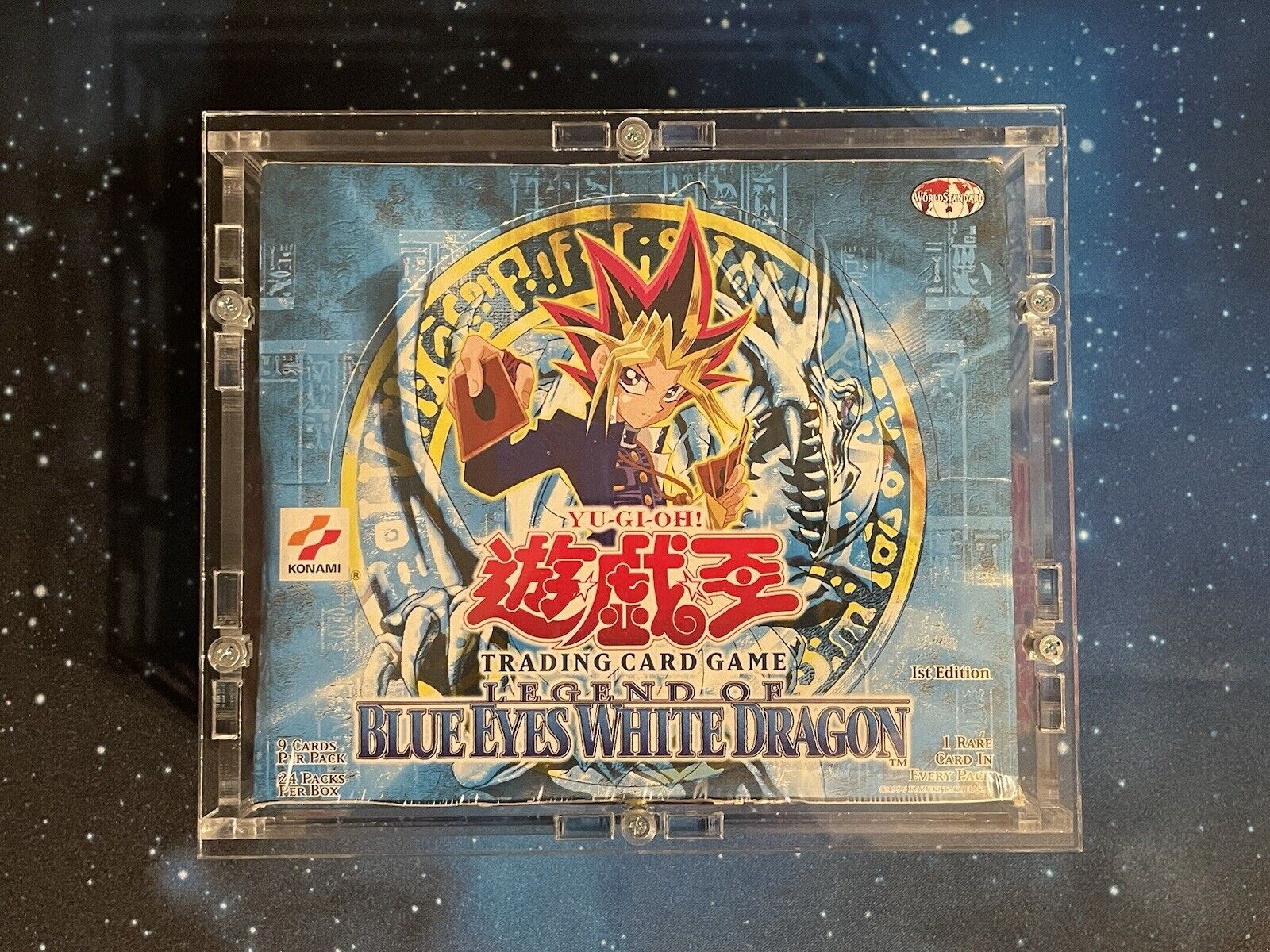 2002 Yu-Gi-Oh Legend Of Blue Eyes White Dragon AE 1st Edition Sealed Display 24