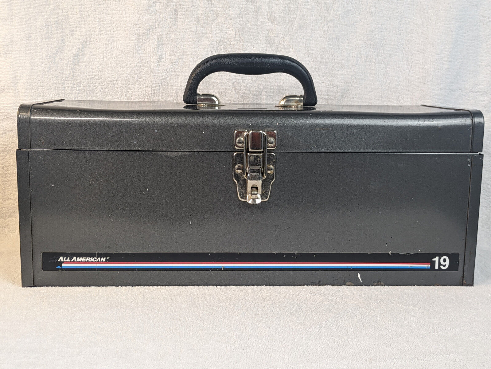 Vintage All American 19 Metal Toolbox, with Vanadium Screwdrivers