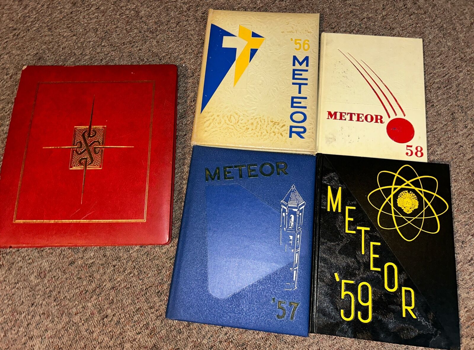 De Le Salle Institute 1956-1959 Meteor Yearbook - Richard M. Daley, + Scrapebook
