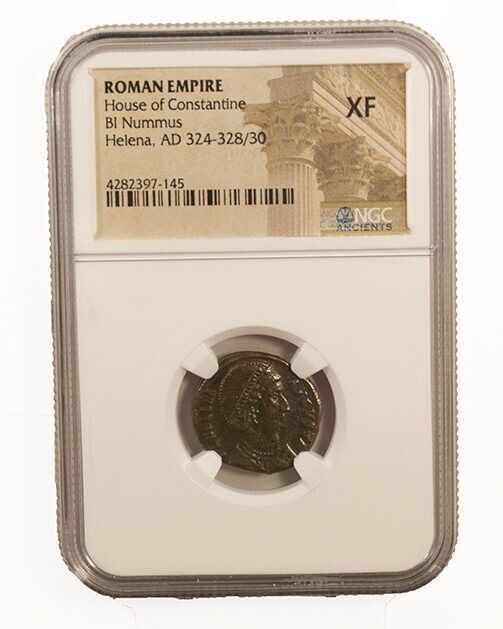 NGC XF Roman AE3 of Helena (AD 324-337) Mother of Constantine the Great