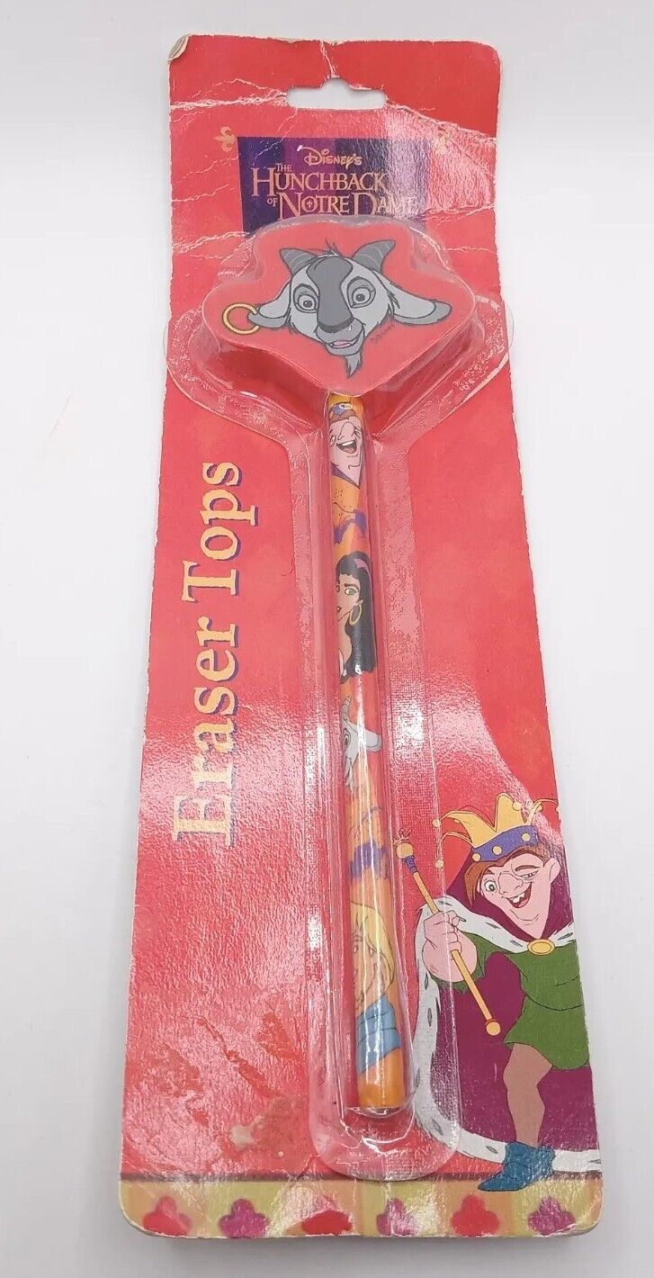 Rare NIP Vintage Disney Hunchback Of Notre Dame Pencil Eraser Djali