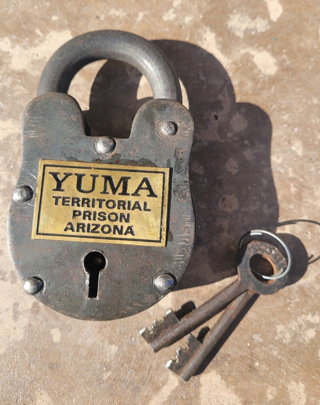 Yuma Territorial Prison Large Cast Iron 4.50\
